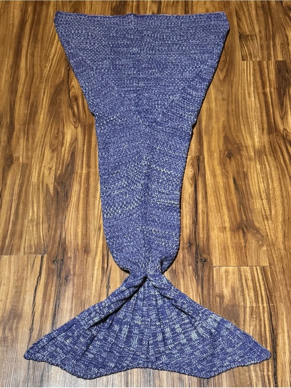 Crochet Mermaid Tail Knit Blanket / Sleeping Bag Throw- Coral Reef Purple